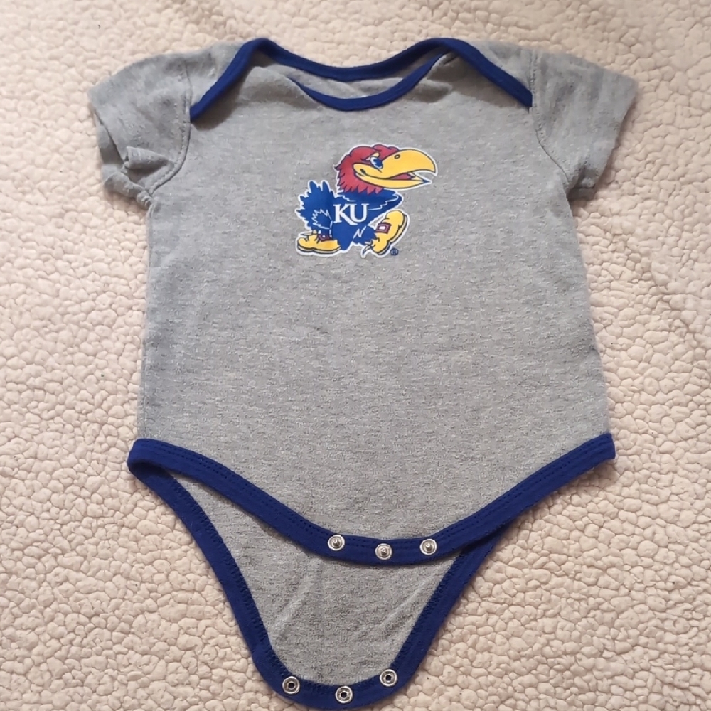 University Of Kansas Bodysuit with Snap Closures